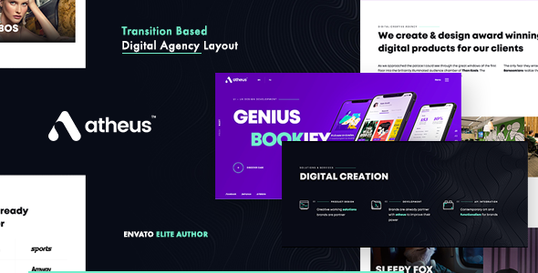 Atheus - Modern Creative Agency WordPress Theme Logo